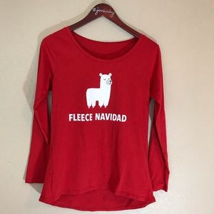 Holidays graphic tee fleece navidad funny. S\M euc